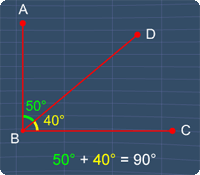complementary angles is a special case of adjacent angles