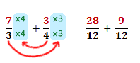 Using equivalent fractions