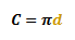 formula for the circumference of a circle