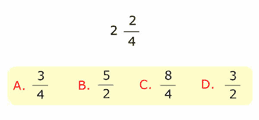 fraction 2 2/4
