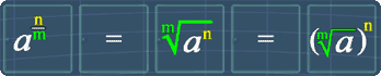 fractional exponents are related to roots