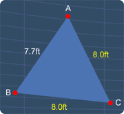 Triangle IV is an isosceles triangle