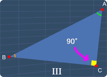 Triangle III is a right triangle