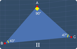 Triangle II is not an obtuse triangle