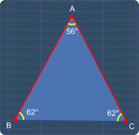 isosceles triangle example