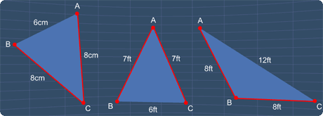 examples of isosceles triangles