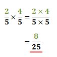 answer is 8/25