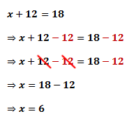 x is calculated as 6