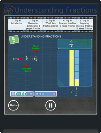 Understanding fractions app Picture 4