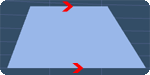 a trapezoid with 2 parallel sides