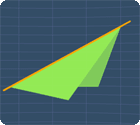 parallelogram folded along the diagonal line