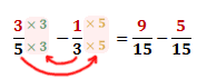 Multiply to find equivalent fractions