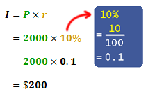 using the simple interest formula