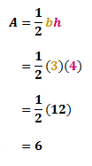 Calculating the area of a triangle