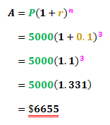 using the compound interest formula