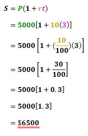 using the maturity value formula