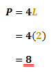 Calculating the perimeter of a square