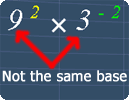 Both bases are not the same