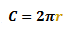 formula for the circumference of a circle