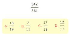 fraction 342/361