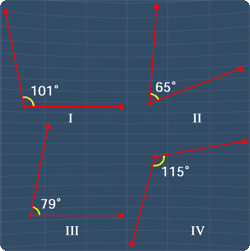 identify all the supplementary angles