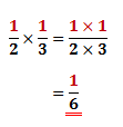 Multiply the numerators (7 x 3 = 21)