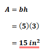 Using the formula for the area of a parallelogram