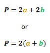 formula for the perimeter of a parallelogram