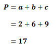 calculating the perimeter of a triangle