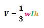 formula for the volume of a pyramid