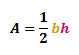 area of a triangle formula