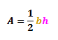 formula for the area of a triangle