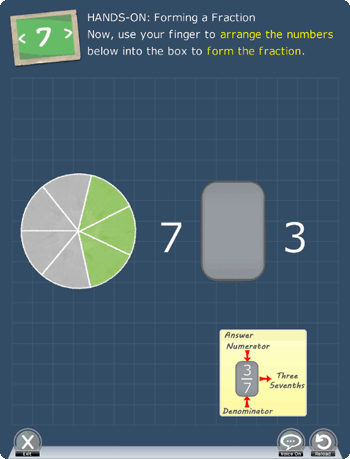 Understanding fractions app Picture 3