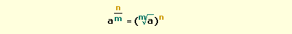 fractional exponent formula