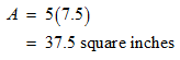 calculate the new area A