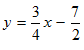 the equation of the line