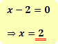 x=2
