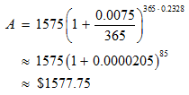 Using the compound interest formula