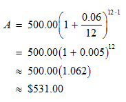 using the compound interest formula