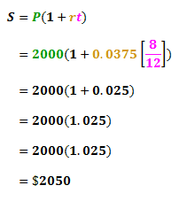 calculating maturity value