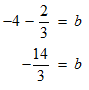 calculating for b