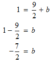 calculating for the y-intercept b