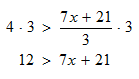 multiply both parts of inequality with 3