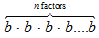 n factors of b