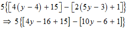 applying the distributive law