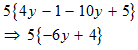 simplify the expression in the brackets