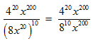 simplifying the expression