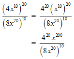 using the exponent law