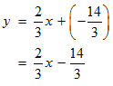 the final equation of a line