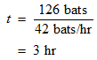 calculate the time taken